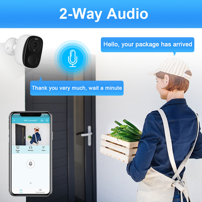 1080p PIR Detection Wifi Battery Camera Remote Active Wake Up Two Way Audio