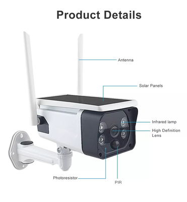 Smart Home Low power consumption Battery wireless Solar Camera Outdoor Surveillance Security Wifi Camera